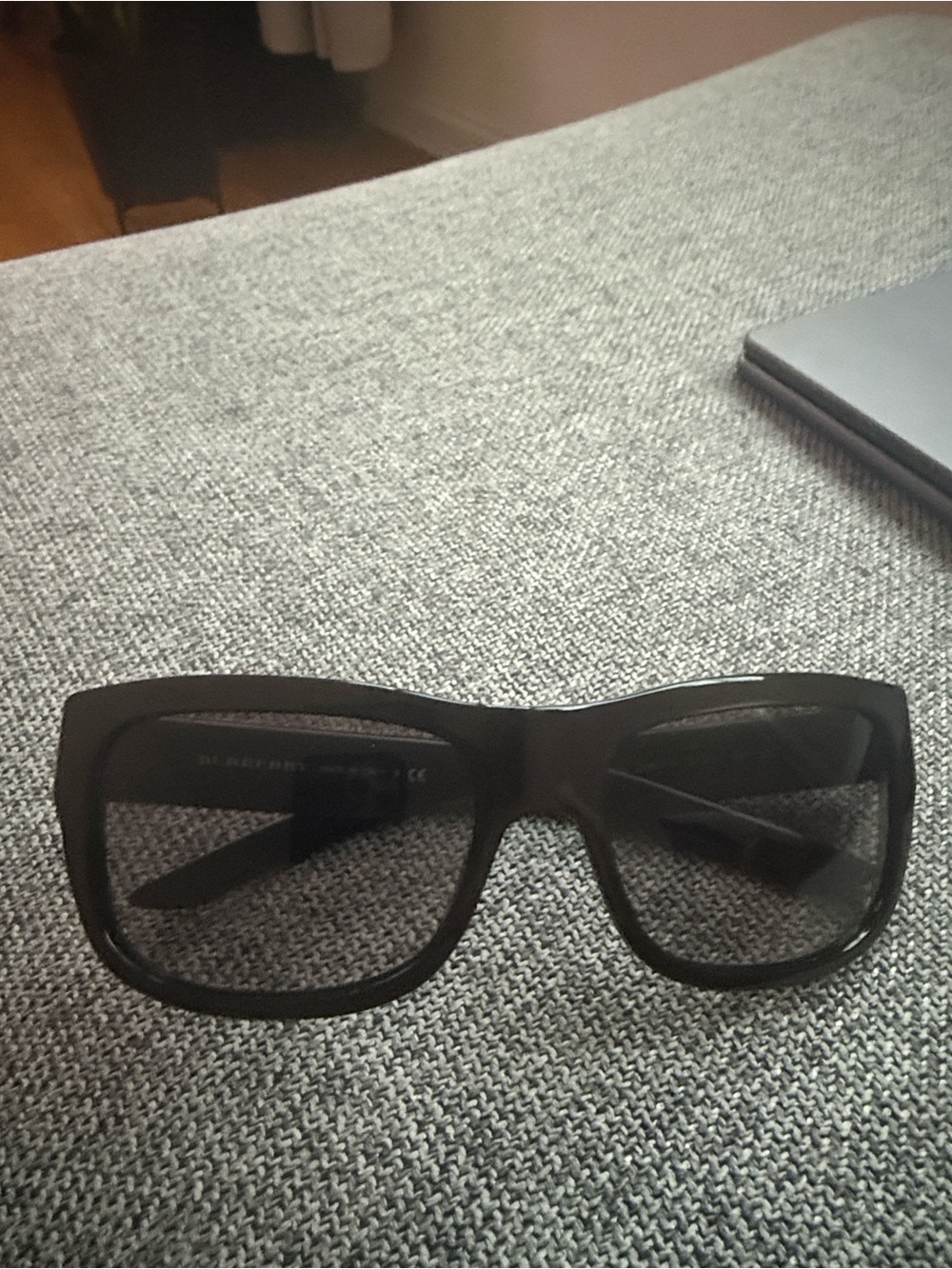 Burberry Black Oversized Square Sunglasses